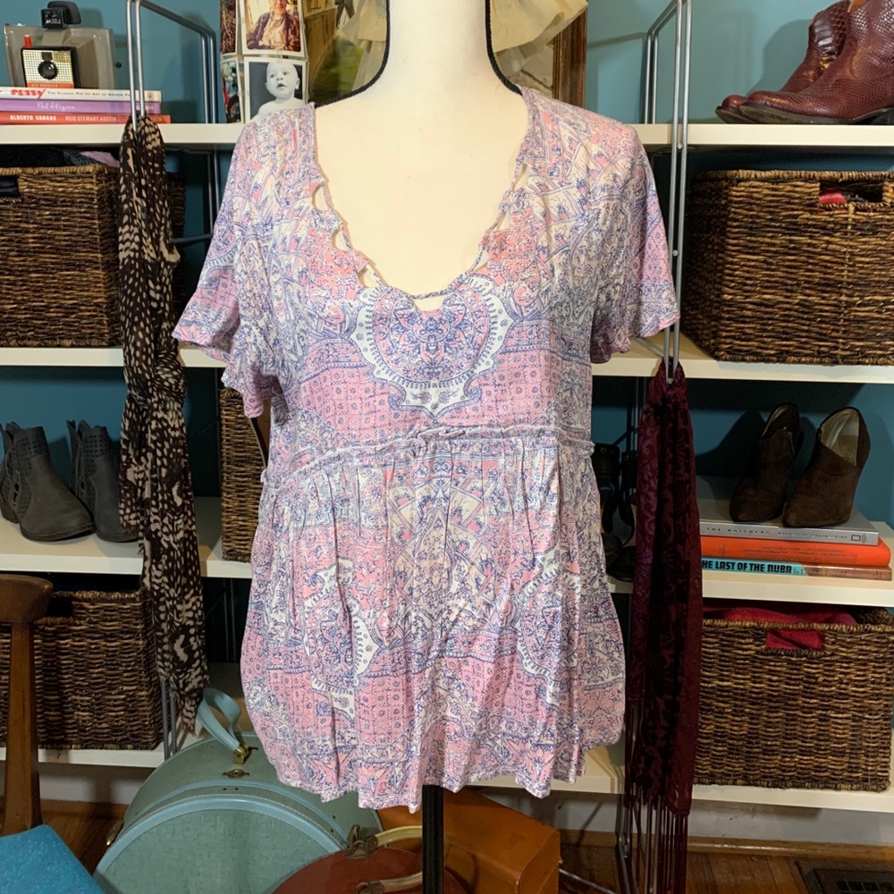 Lucky Brand Multi Colored Top - Size L